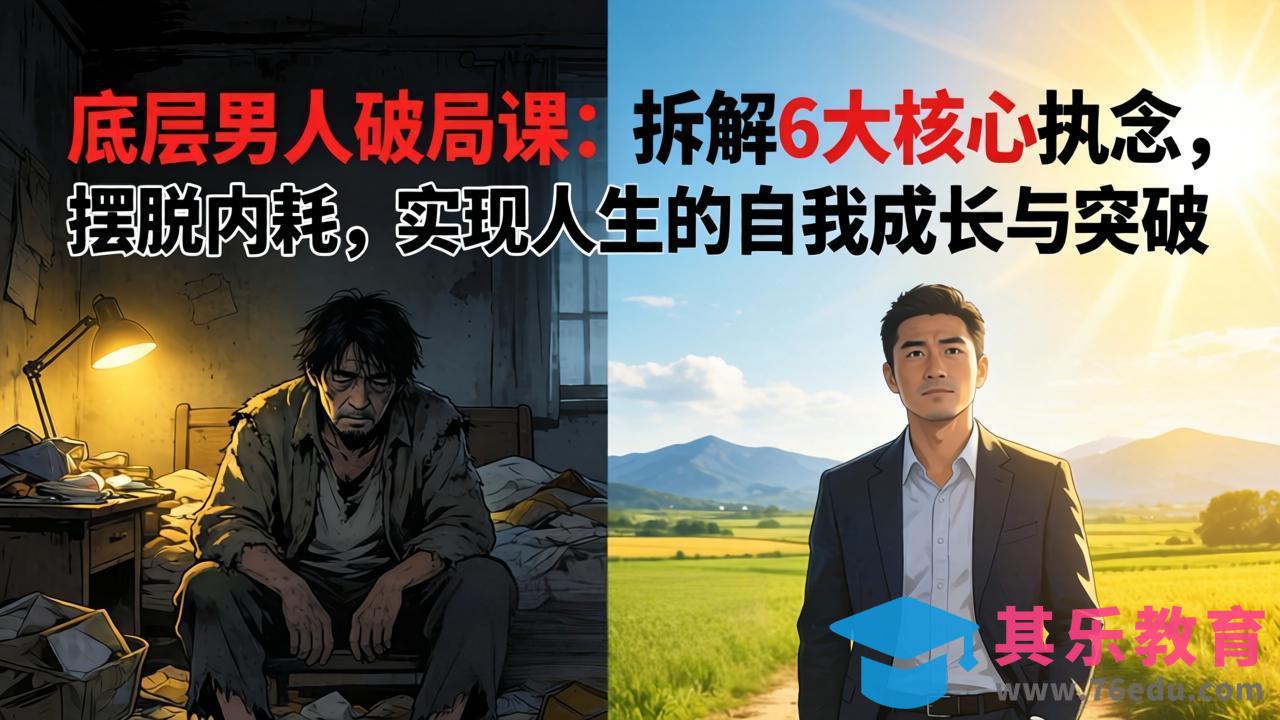 付费文章:底层男人破局课:拆解 6 大核心执念,摆脱内耗,实现人生的自我成长与突破-第1张图片-我要自学网 付费文章:底层男人破局课:拆解 6 大核心执念,摆脱内耗,实现人生的自我成长与突破-第1张图片-我要自学网