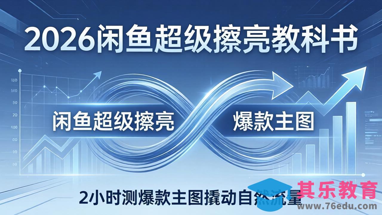 2026闲鱼超级擦亮教科书:底层逻辑出价×转化率,2小时测爆款主图撬动自然流量-第1张图片-我要自学网 2026闲鱼超级擦亮教科书:底层逻辑出价×转化率,2小时测爆款主图撬动自然流量-第1张图片-我要自学网