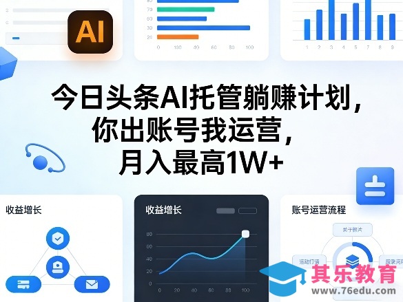 今日头条AI托管躺賺计划，你出账号我运营，月入最高1W+【揭秘】-第1张图片-我要自学网