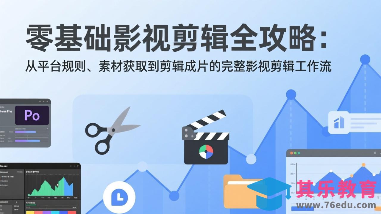 零基础影视剪辑全攻略：从平台规则、素材获取到剪辑成片的完整影视剪辑工作流-第1张图片-我要自学网