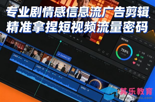 专业剧情感信息流广告剪辑，精准拿捏短视频流量密码-第1张图片-我要自学网