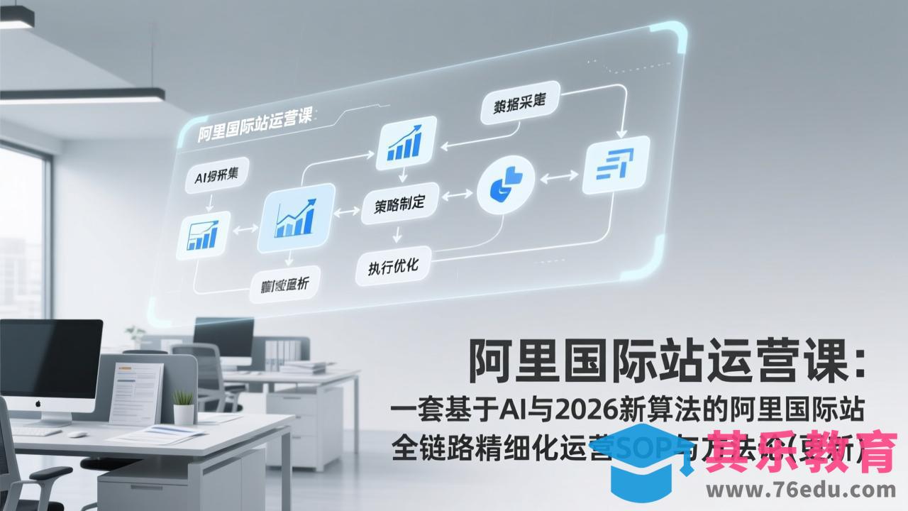 阿里国际站运营课：一套基于AI与2026新算法的阿里国际站全链路精细化运营SOP与方法论(更新-第1张图片-我要自学网