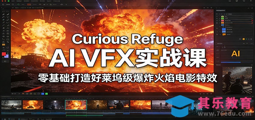 Curious Refuge AI VFX实战课，零基础打造好莱坞级爆炸火焰电影特效-第1张图片-我要自学网