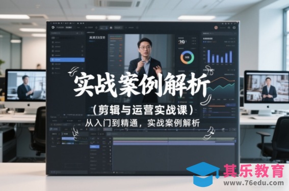 剪辑与运营实战课，从入门到精通，实战案例解析(更新2026)-第1张图片-我要自学网