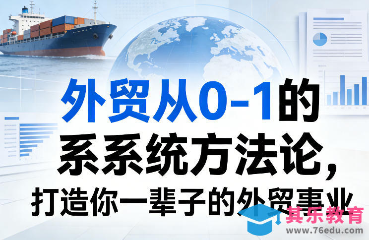 外贸从0-1的系统方法论，打造你一辈子的外贸事业-第1张图片-我要自学网
