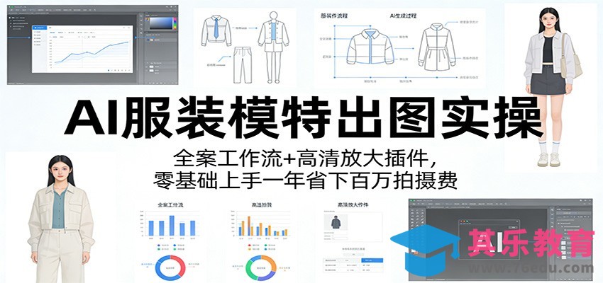 AI服装模特出图实操：全案工作流+ 高清放大插件，零基础上手一年省下百万拍摄费-第1张图片-我要自学网