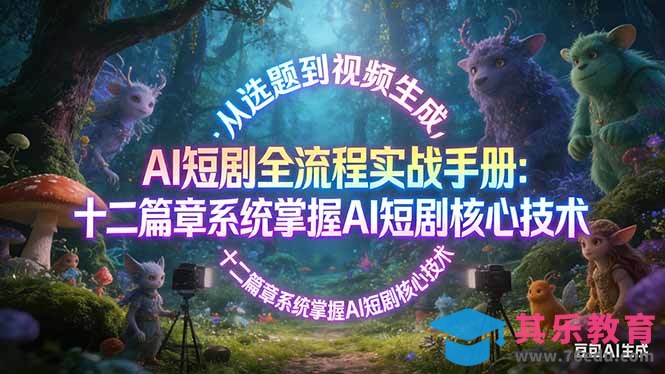 AI 短剧全流程实战手册:从选题到视频生成,十二篇章系统掌握 AI 短剧核心技术-第1张图片-我要自学网 AI 短剧全流程实战手册:从选题到视频生成,十二篇章系统掌握 AI 短剧核心技术-第1张图片-我要自学网