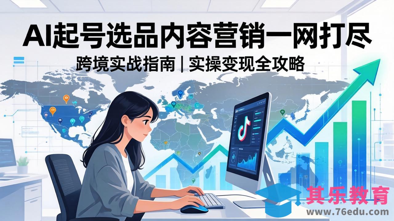 2026 TikTok 跨境AI实操:从零基础到变现全流程,AI起号选品内容营销一网打尽-第1张图片-我要自学网 2026 TikTok 跨境AI实操:从零基础到变现全流程,AI起号选品内容营销一网打尽-第1张图片-我要自学网