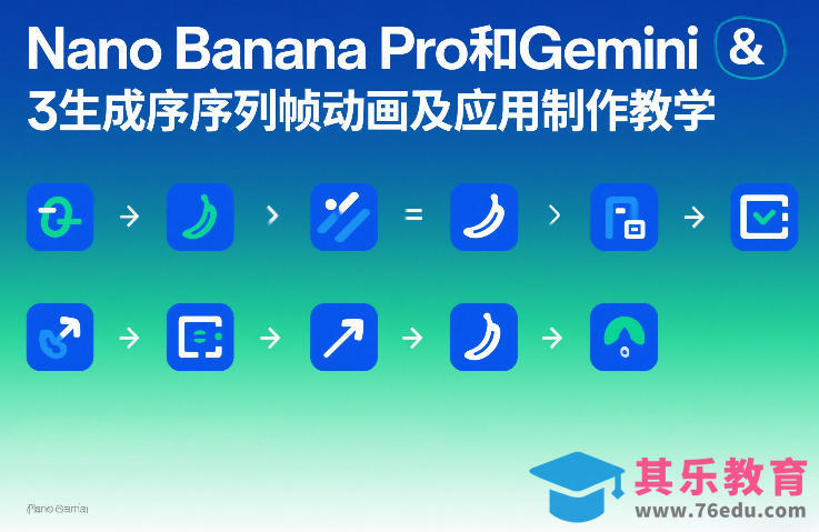 Nano Banana Pro和Gemini 3生成序列帧动画及应用制作教学-第1张图片-我要自学网
