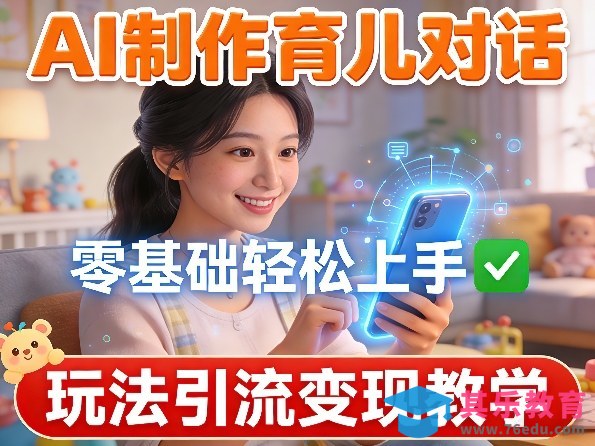 AI制作育儿对话,零基础轻松上手,玩法引流变现教学-第1张图片-我要自学网 AI制作育儿对话,零基础轻松上手,玩法引流变现教学-第1张图片-我要自学网