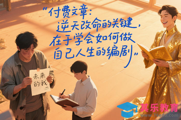 付费文章：逆天改命的关键，在于学会如何做自己人生的编剧-第1张图片-我要自学网