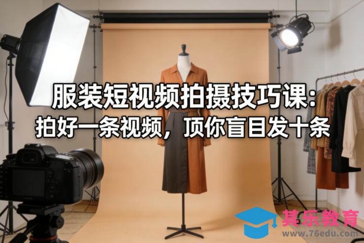 服装短视频拍摄技巧课：拍好一条视频，顶你盲目发十条-第1张图片-我要自学网