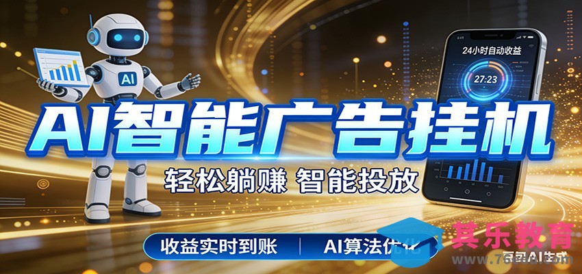 智能广告挂机新时代，利用碎片化时间实现稳定被动收益，AI帮你持续盈利-第1张图片-我要自学网