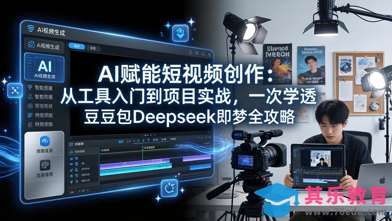 AI赋能短视频创作：从工具入门到项目实战，一次学透豆包Deepseek即梦全攻略-第1张图片-我要自学网