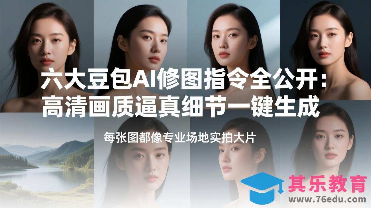 六大豆包AI修图指令全公开：高清画质逼真细节一键生成，每张图都像专业场地实拍大片-第1张图片-我要自学网