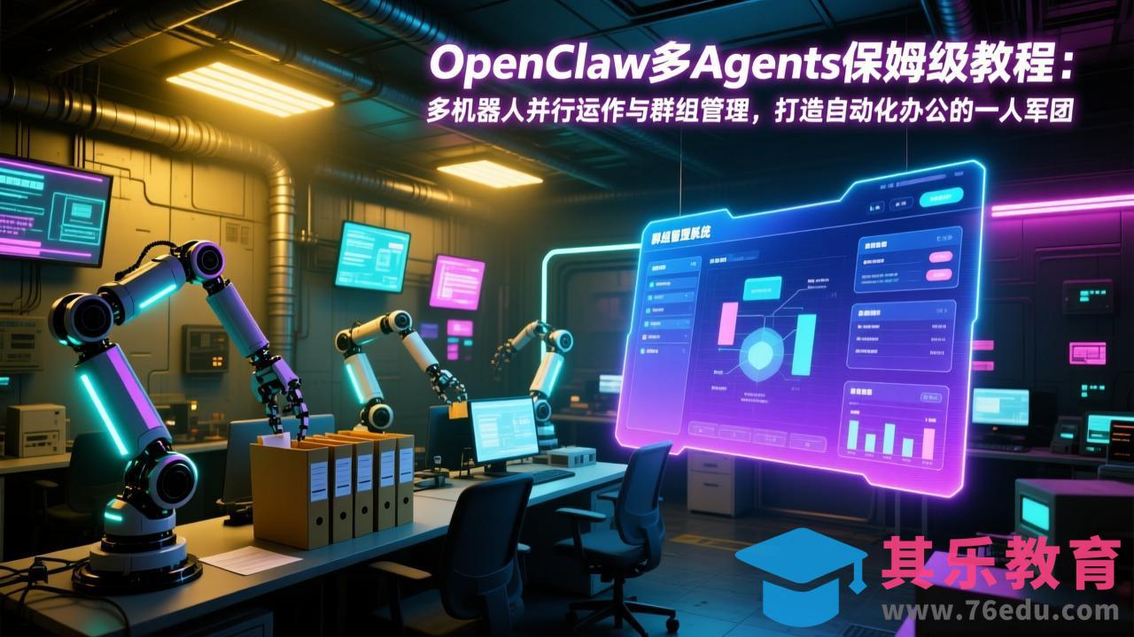 OpenClaw多Agents保姆级教程：多机器人并行运作与群组管理，打造自动化办公的一人军团-第1张图片-我要自学网