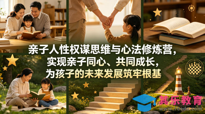 亲子人性权谋思维与心法修炼营，实现亲子同心、共同成长，为孩子的未来发展筑牢根基【音频】-第1张图片-我要自学网