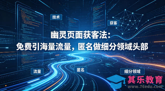 用懂技术!幽灵页面获客法:免费引海量流量,匿名做细分领域头部-第1张图片-我要自学网 用懂技术!幽灵页面获客法:免费引海量流量,匿名做细分领域头部-第1张图片-我要自学网