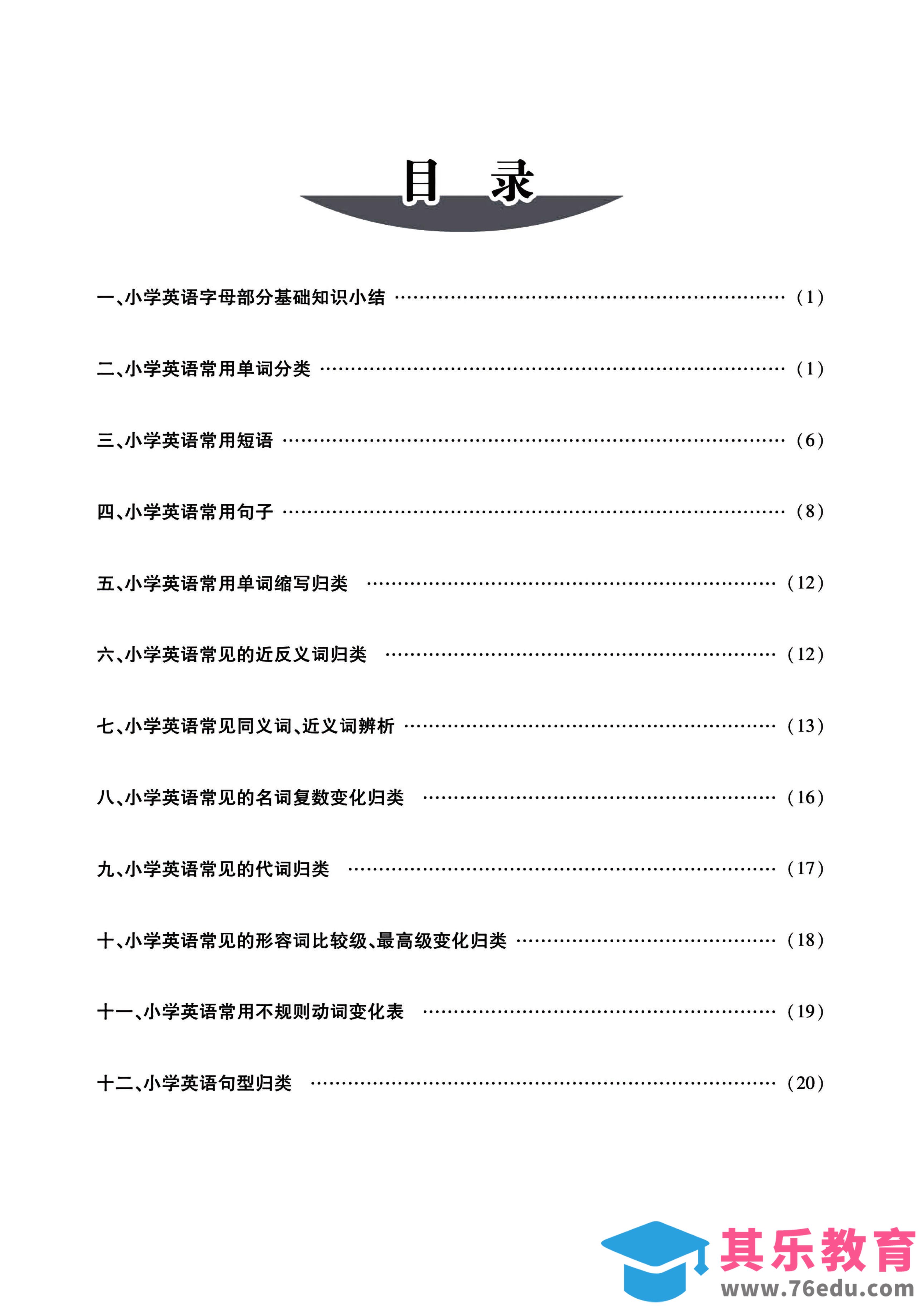 图片[1]-小升初必备系列)英语重难要点汇总手册-985文库