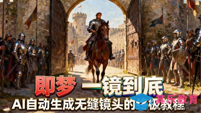 即梦AI一镜到底终极教程，智能补帧+运镜技巧，AI自动生成无缝丝滑长镜头高效出片-第1张图片-我要自学网