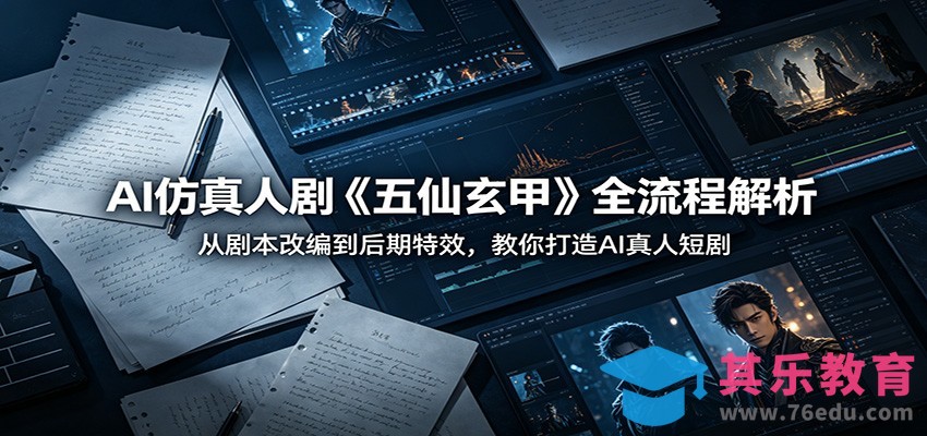 AI仿真人剧《五仙玄甲》全流程解析：从剧本改编到后期特效，教你打造AI真人短剧-第1张图片-我要自学网