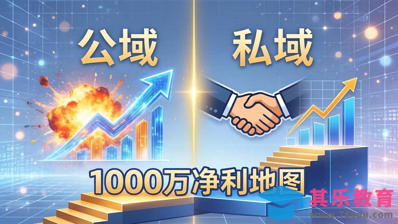 公域玩命出爆款，私域悄悄做成交：这套AI内训课，2026给你打通1000万净利的地图-第1张图片-我要自学网