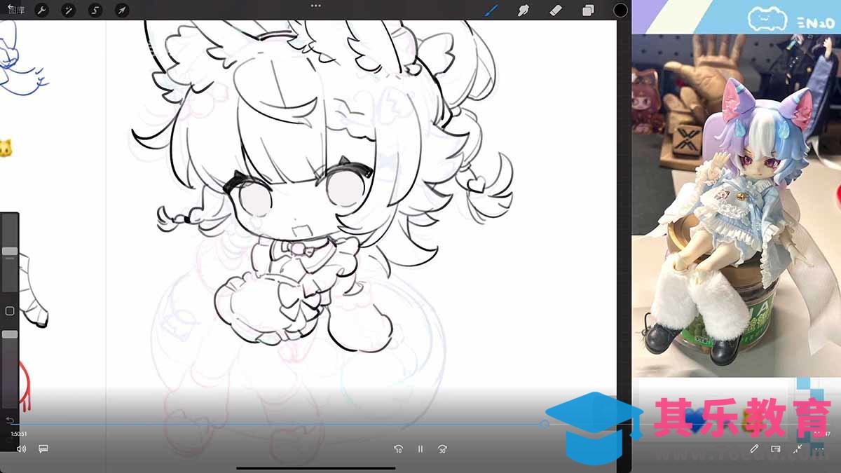 零基础学Q版立绘：从头身比例到服装细化，掌握让角色又可爱又有设计感的核心技法-第2张图片-我要自学网