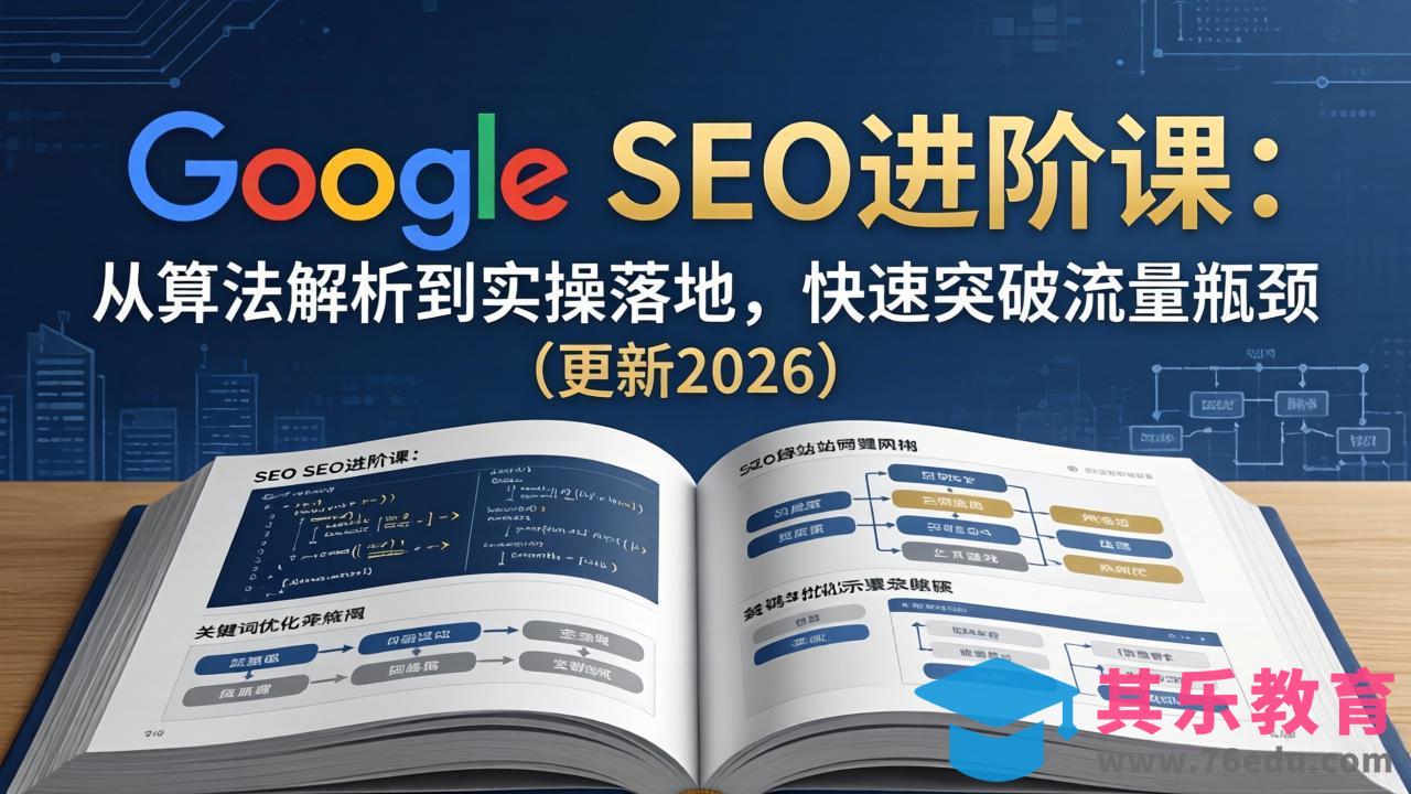 Google SEO进阶课：从算法解析到实操落地，快速突破流量瓶颈(更新2026-第1张图片-我要自学网