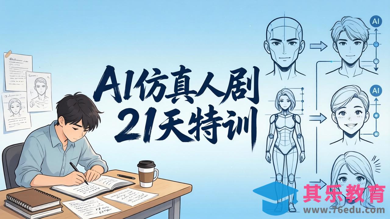 AI仿真人剧21天特训-更新：从剧本到成片全流程实战，掌握角色一致性与变现方法-第1张图片-我要自学网