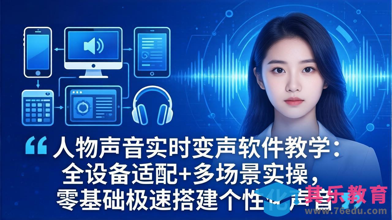 人物声音实时变声软件教学：全设备适配+多场景实操，零基础极速搭建个性化声音-第1张图片-我要自学网