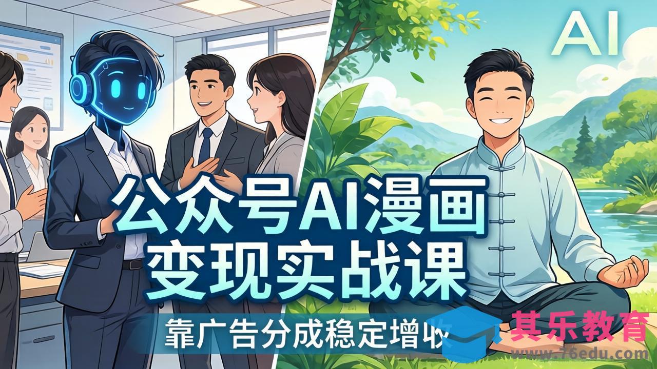 公众号AI漫画变现实战课:星座/职场/养生多赛道+智能体发文,靠广告分成稳定增收-第1张图片-我要自学网 公众号AI漫画变现实战课:星座/职场/养生多赛道+智能体发文,靠广告分成稳定增收-第1张图片-我要自学网