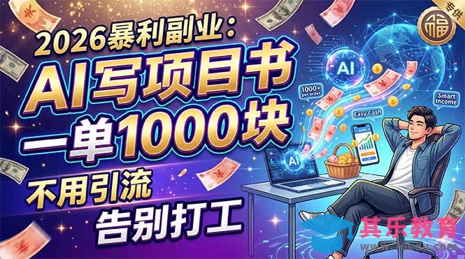 2026暴利副业：AI 写项目书，一单 1000 块，不用引流，告别打工-第1张图片-我要自学网