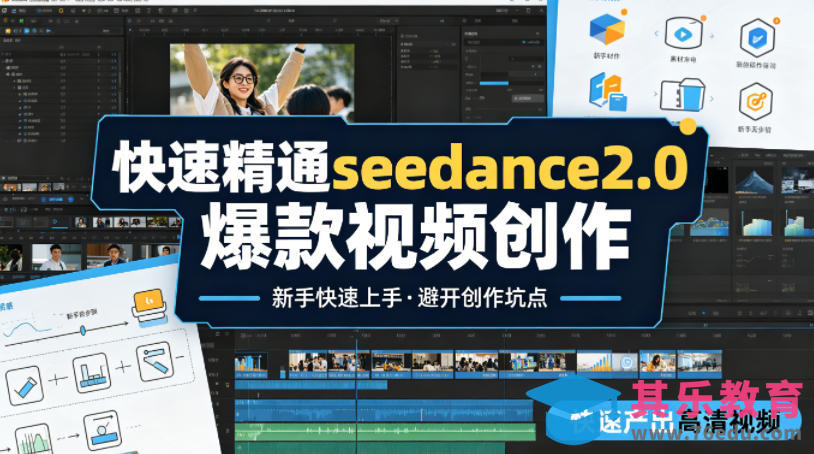 快速精通seedance2.0爆款视频创作，快速产出高清视频，避开大量创作坑点，新手也能快速上手-第1张图片-我要自学网