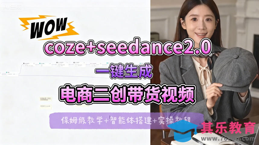 【Coze工作流搭建实操教程】seedance2.0+coze一键生成电商二创带货视频，全流程保姆级教学-第1张图片-我要自学网