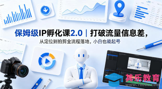 保姆级IP孵化课2.0｜打破流量信息差，从定位到拍剪全流程落地，小白也能起号-第1张图片-我要自学网