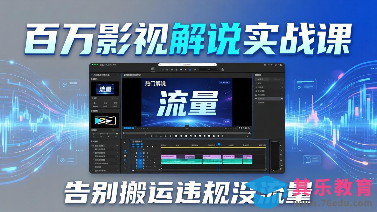 百万影视解说实战课:告别搬运违规没流量,AI文案+配音+剪映,做出能上热门的解说视频-第1张图片-我要自学网 百万影视解说实战课:告别搬运违规没流量,AI文案+配音+剪映,做出能上热门的解说视频-第1张图片-我要自学网