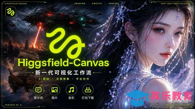 Higgsfield Canvas AI视频制作详解，节点式工作流搭建，重构新式视频创作完整教程-第1张图片-我要自学网
