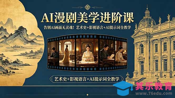 告别AI画面无灵魂！AI漫剧美学进阶课，艺术史+影视语言+AI提示词全教学-第1张图片-我要自学网