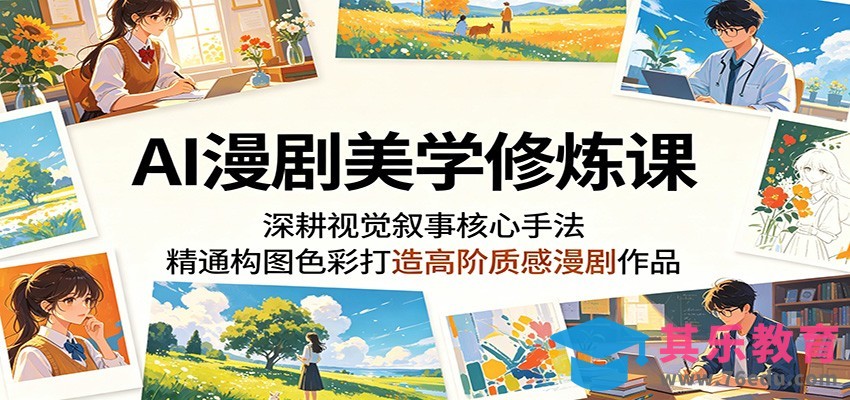AI漫剧美学修炼课：深耕视觉叙事核心手法，精通构图色彩打造高阶质感漫剧作品-第1张图片-我要自学网