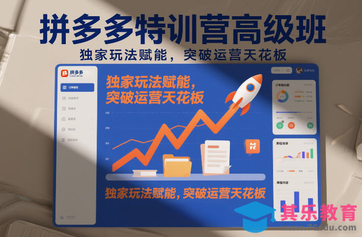 拼多多特训营高阶班，独家玩法赋能，突破运营天花板(更新26年5月29日)-第1张图片-我要自学网