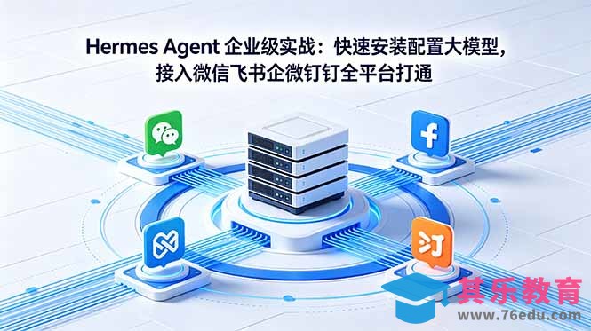 Hermes Agent 企业级实战：快速安装配置大模型，接入微信飞书企微钉钉全平台打通-第1张图片-我要自学网