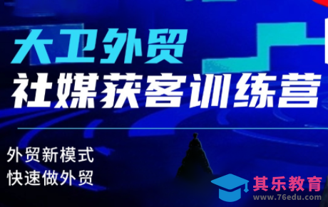 大卫老师·外贸社媒获客独家训练营(更新4月)-第1张图片-我要自学网