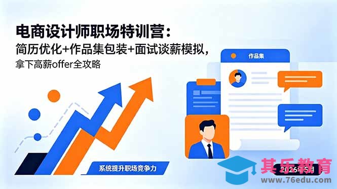 电商设计师职场特训营：简历优化+作品集包装+面试谈薪模拟，拿下高薪offer全攻略-第1张图片-我要自学网