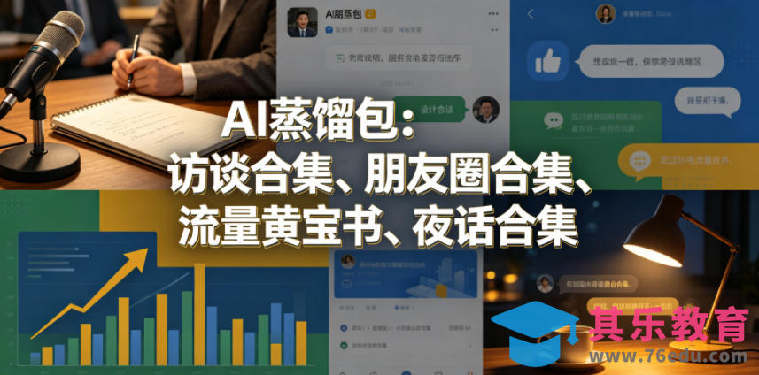 AI蒸馏包：访谈合集、朋友圈合集、流量黄宝书、夜话合集【文档】-第1张图片-我要自学网