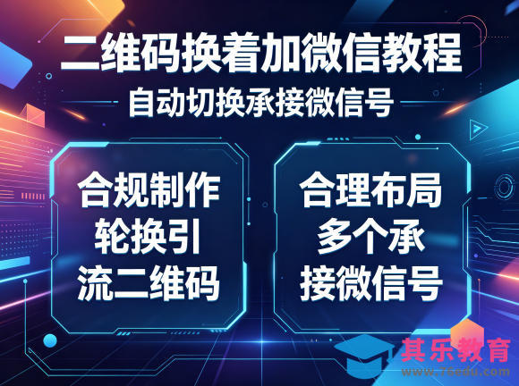 二维码换着加微信教程，自动切换承接微信号，合规制作轮换引流二维码，合理布局多个承接微信号-第1张图片-我要自学网