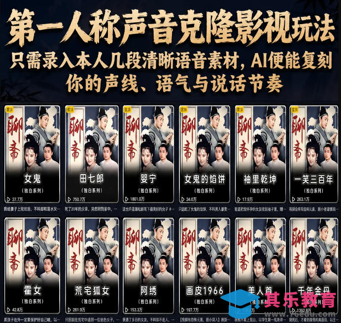 第一人称声音克隆影视玩法，只需录入本人几段清晰语音素材，AI便能复刻你的声线、语气与说话节奏-第1张图片-我要自学网