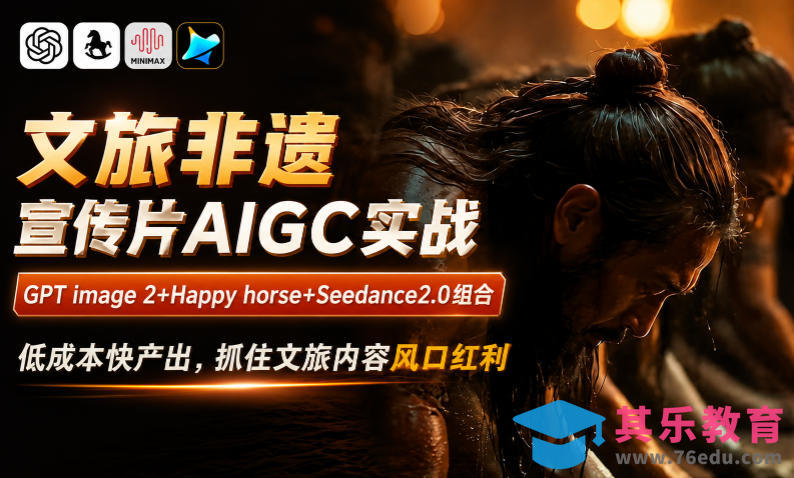 文旅非遗宣传片AIGC实战，GPT image 2+Happy horse+Seedance2.0组合，低成本快产出，抓住文旅内容风口红利-第1张图片-我要自学网