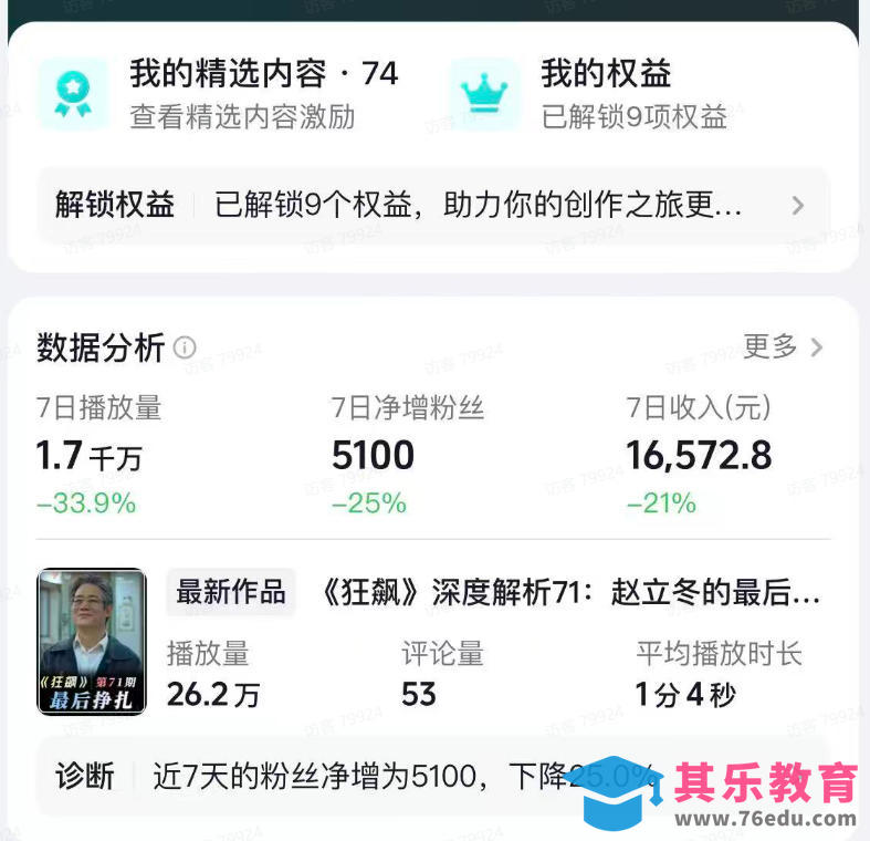 抖音某大佬的影视剧深度解读解说教学,小白轻松冲精选签约独家,收益翻数倍,日入1k+-第2张图片-我要自学网 抖音某大佬的影视剧深度解读解说教学,小白轻松冲精选签约独家,收益翻数倍,日入1k+-第2张图片-我要自学网