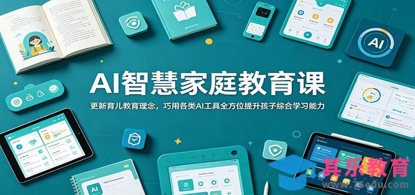 AI智慧家庭教育课：更新育儿教育理念，巧用各类AI工具全方位提升孩子综合学习能力-第1张图片-我要自学网