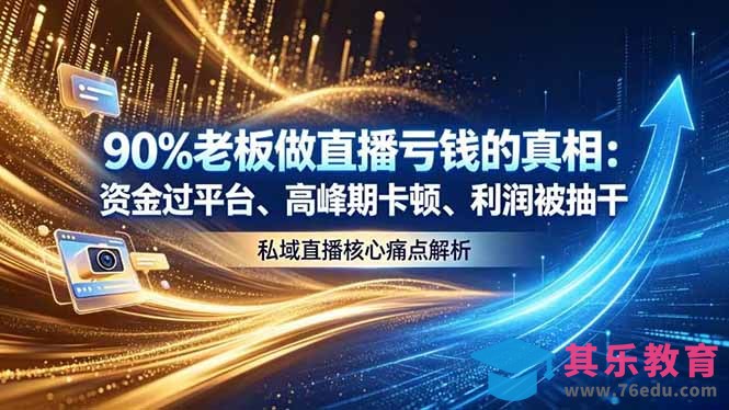 做直播亏钱的真相资金过平台、高峰期卡顿利润被抽干 私域直播核心痛点解析-第1张图片-我要自学网 做直播亏钱的真相资金过平台、高峰期卡顿利润被抽干 私域直播核心痛点解析-第1张图片-我要自学网
